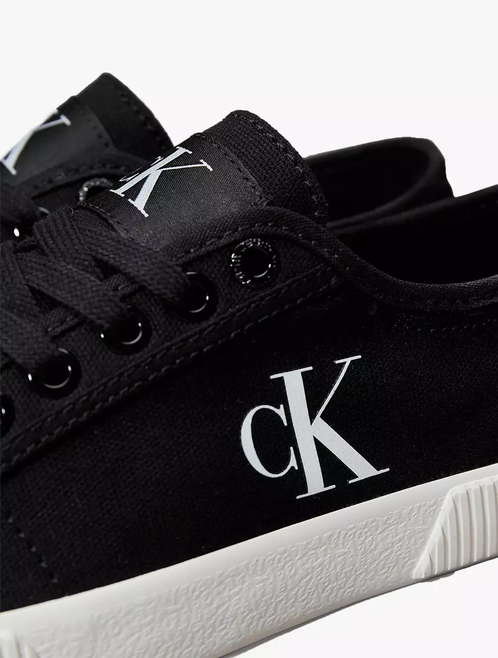 Calvin Klein - Canvas Low Profile Trainers - Black