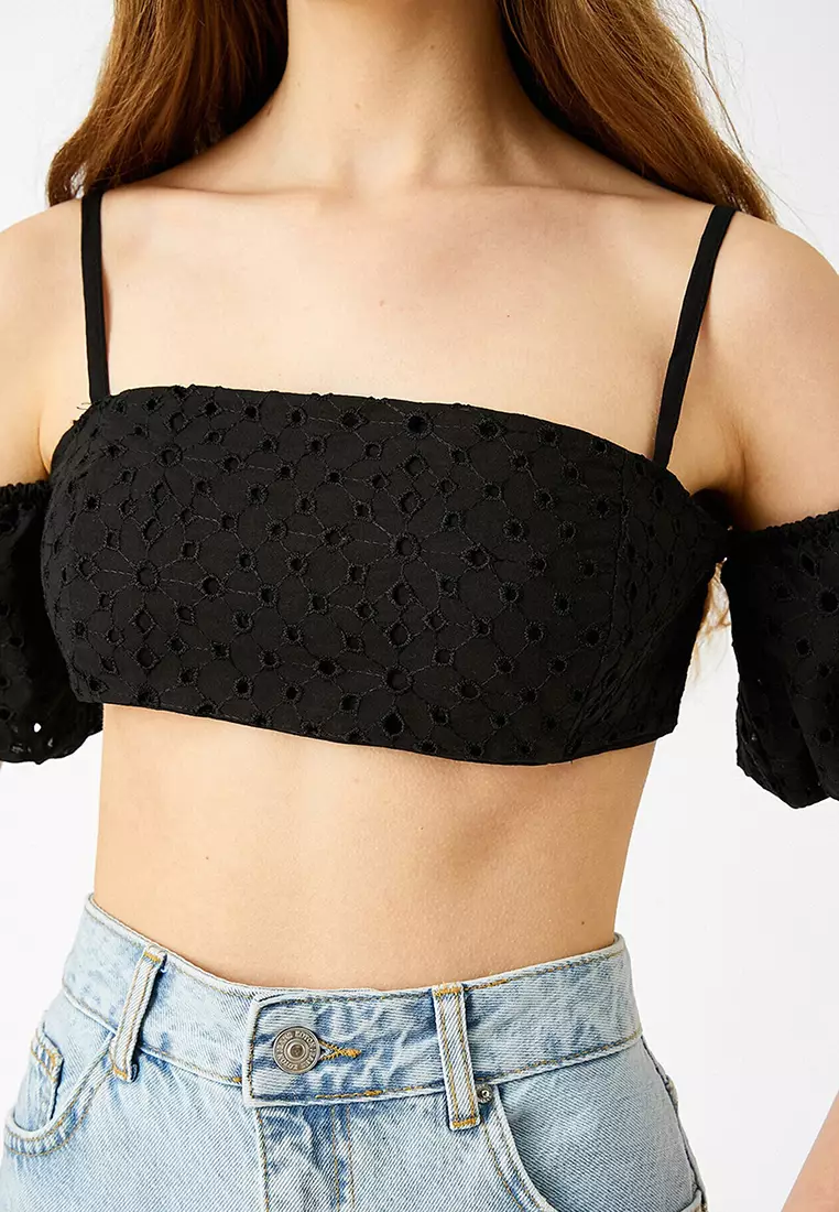 Off Shoulder Crop Top