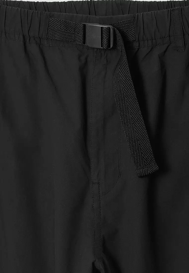 Belted Technical Cotton Cargo Trousers