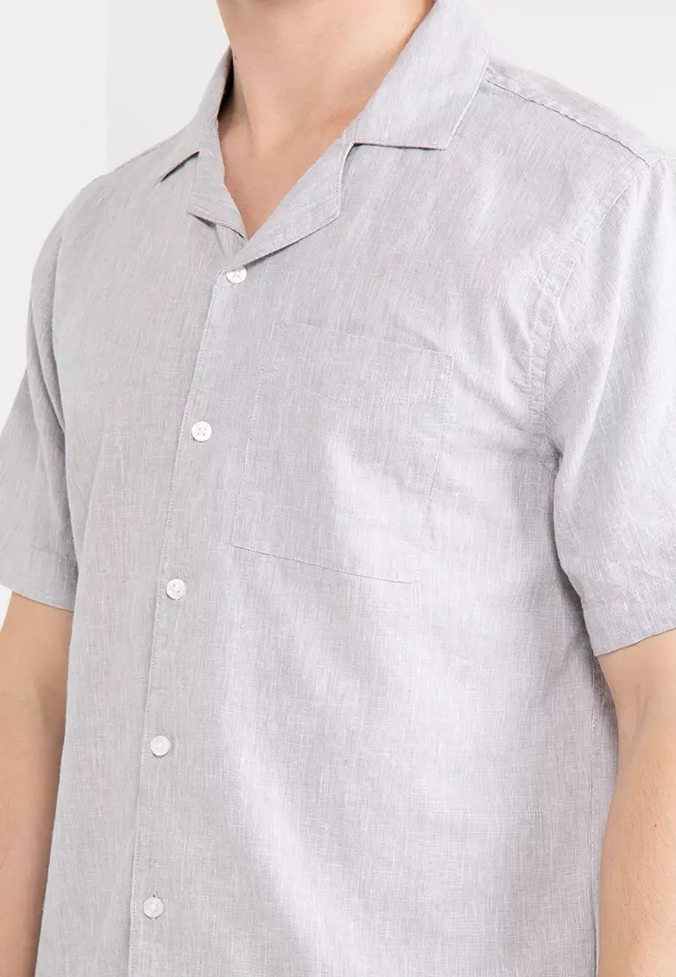 Buy Hollister Short Sleeve Linen Shirt 2024 Online ZALORA