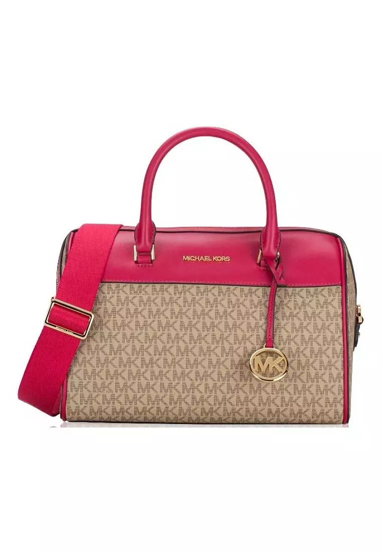 Michael kors pink duffle bag cheap