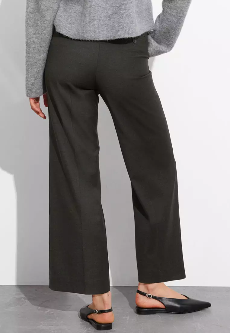 Cropped Tailored Trousers