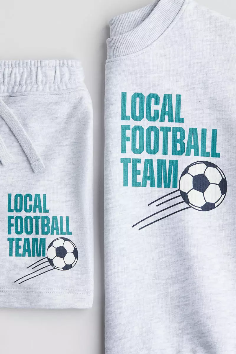 2-piece printed sweatshirt set