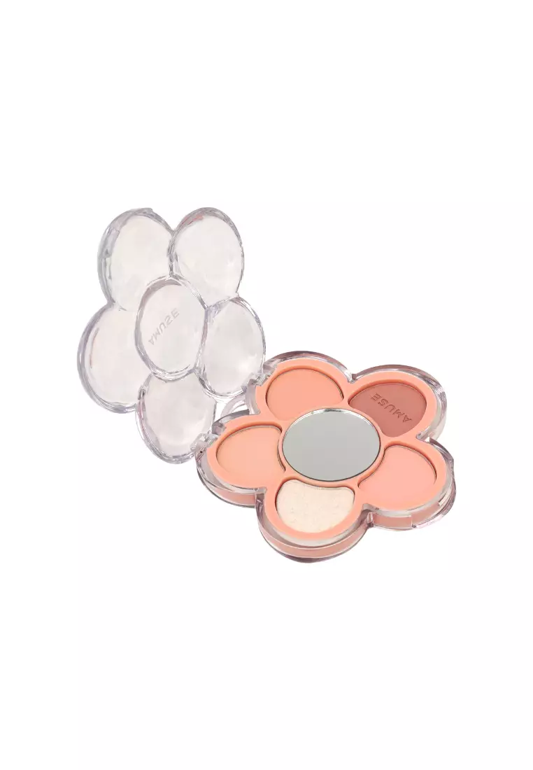 AMUSE Flora Eye Palette(#01 Flora Peach Coral)(4.5g) 01 FLORA PEACH