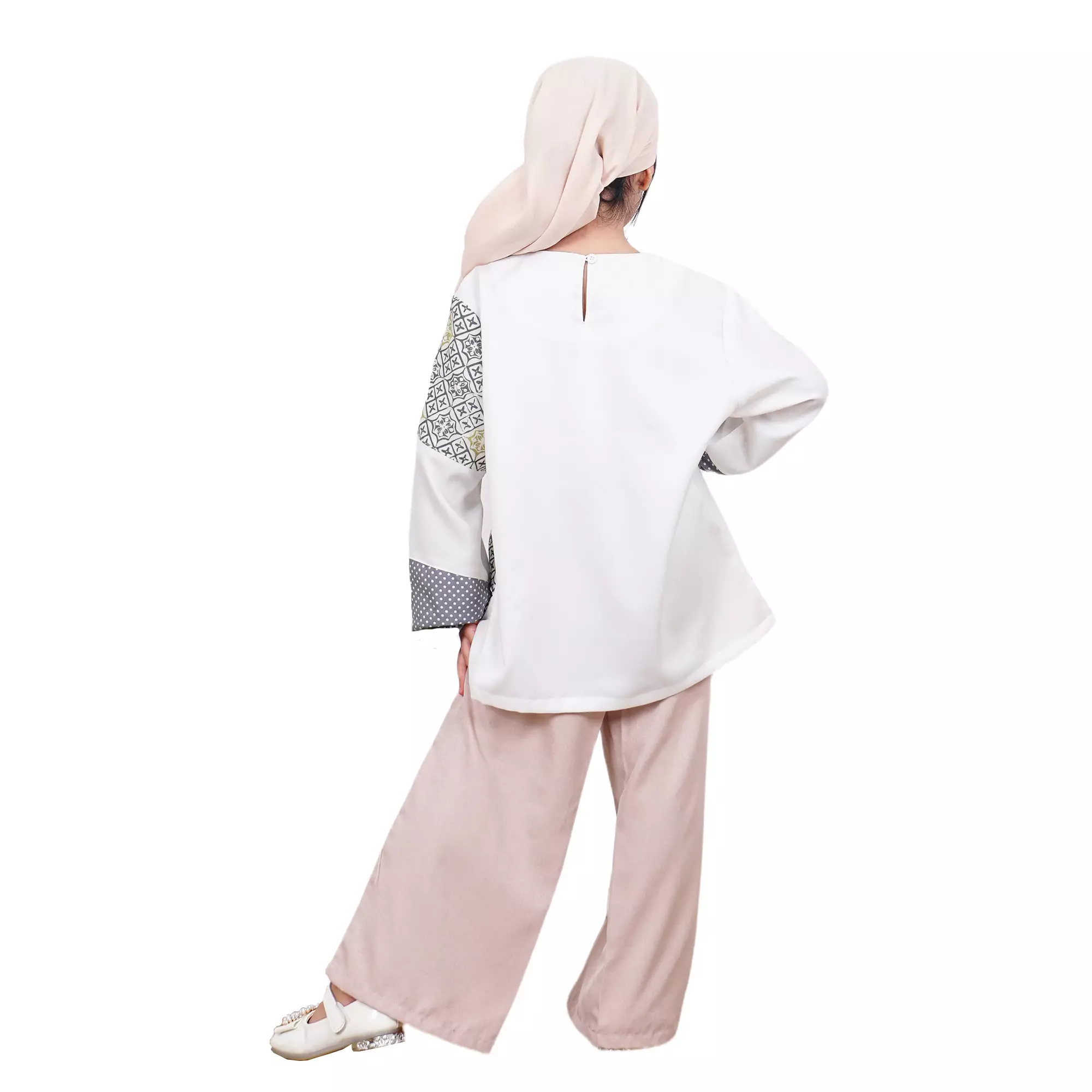 Blouse Batik Anak Perempuan - Atasan Batik - Bhatara Batik Elina - Baju Batik Modern Lengan Panjang