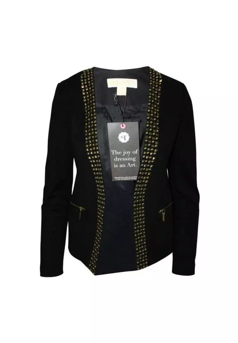 Michael kors online women's black blazer