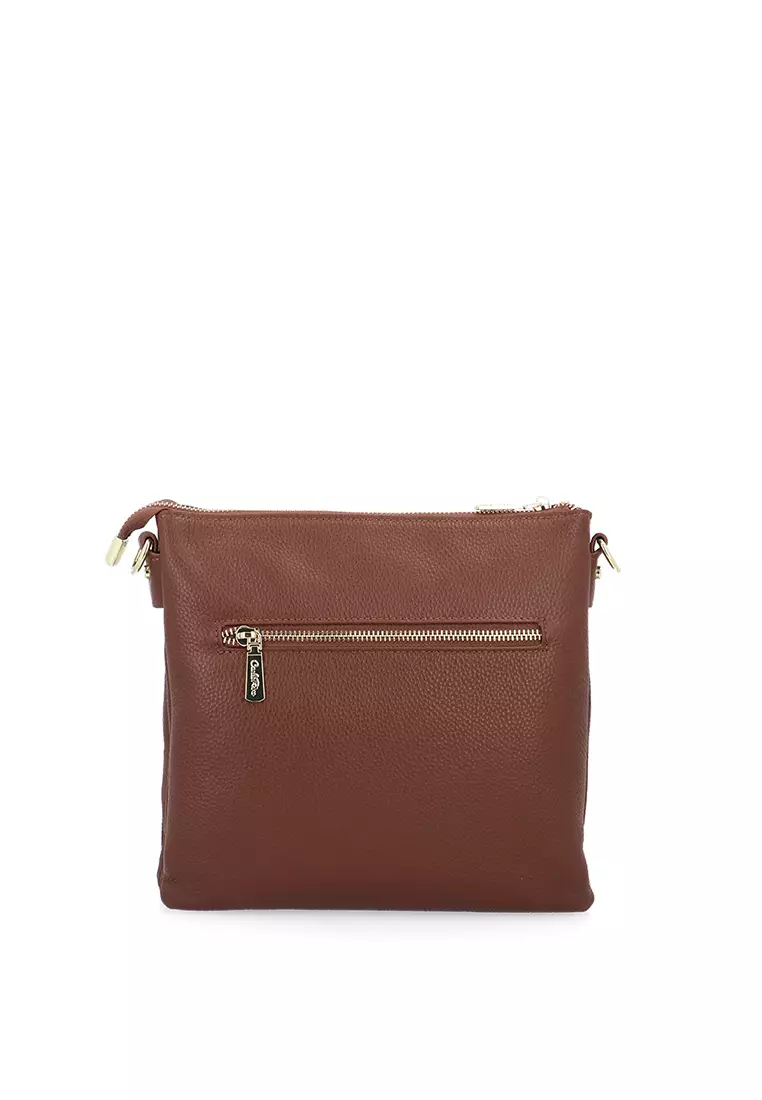 Metropolitan Large Sling Bag - Dark Brown