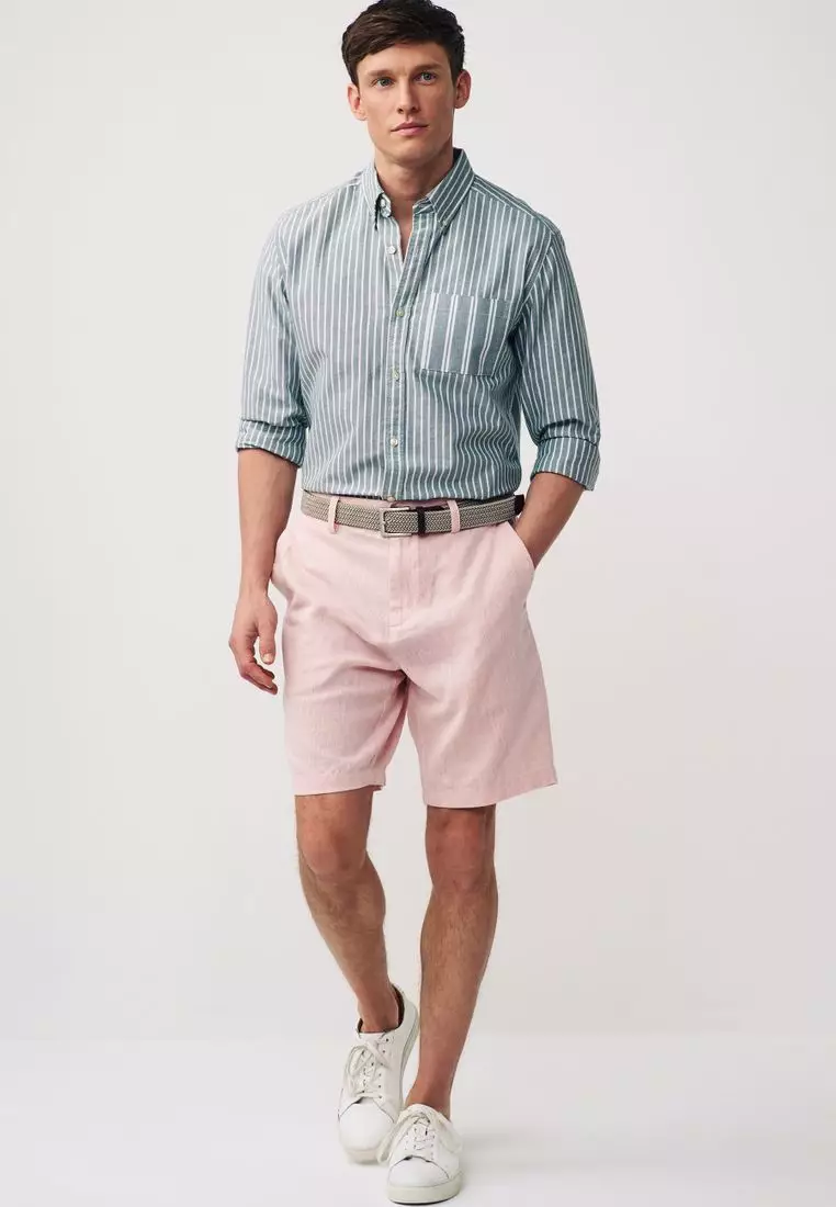 Linen shorts next hot sale