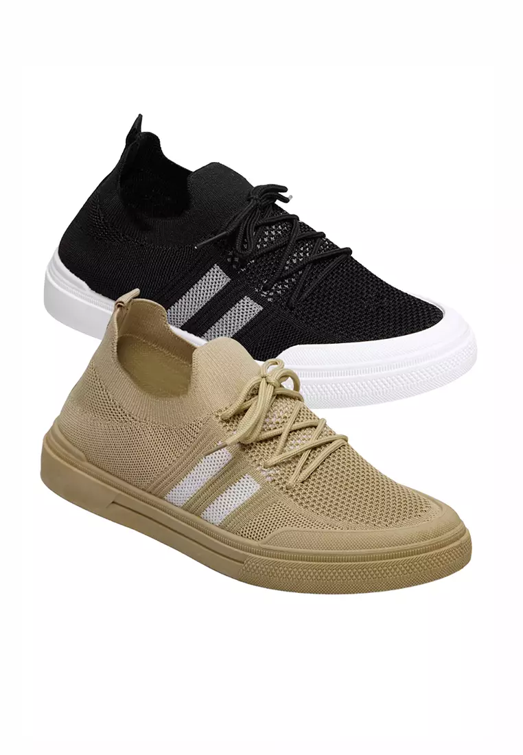 Dr. Kevin Sepatu Olahraga Sport Pria Men Sneakers Flyknit Tali 889-060