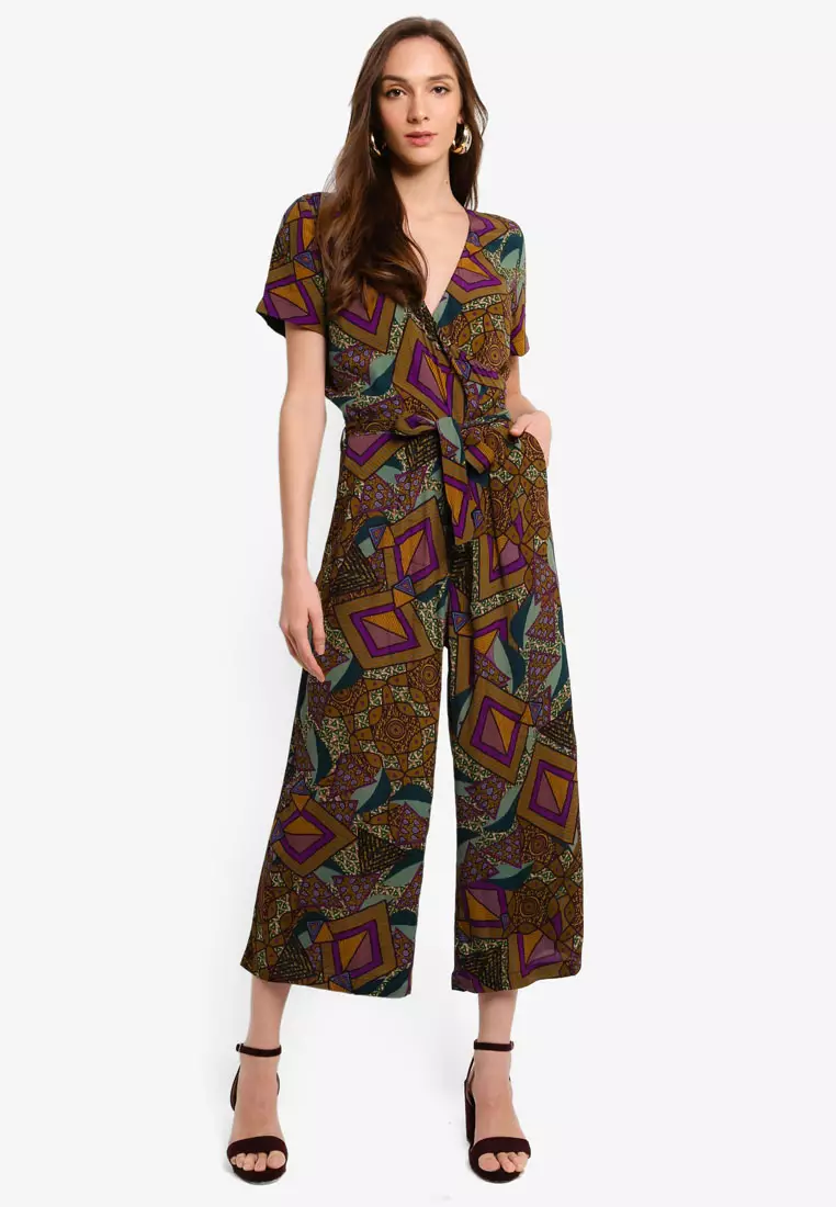 Topshop geo print store jumpsuit