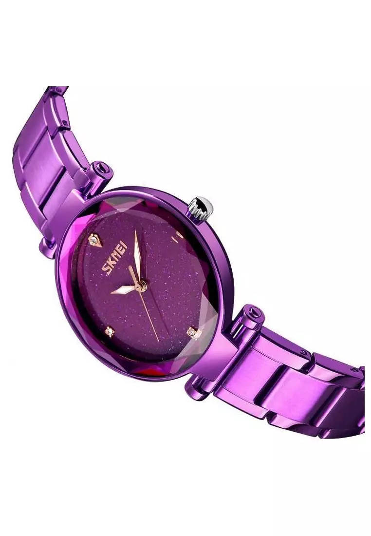 Jam Tangan Kasual Analog Wanita Waterproof 30m Strap Tali Material Stainless Steel MM80 ORIGINAL