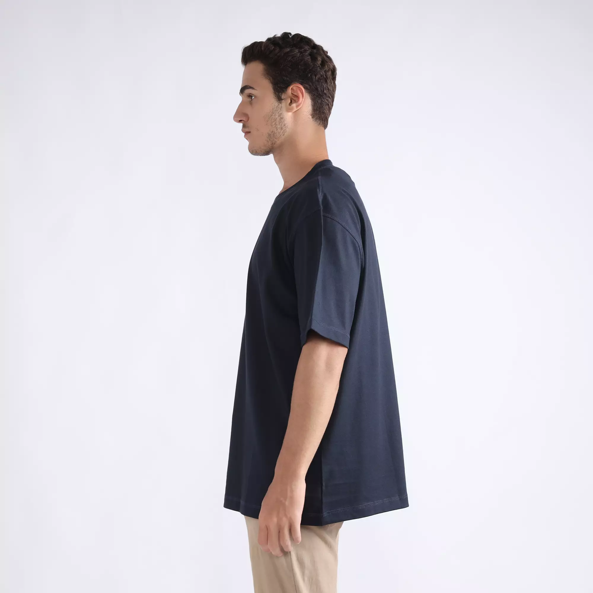 FACILITY by Larusso  - Oddie Oversize T-Shirt Tee - Sky Captain Blue