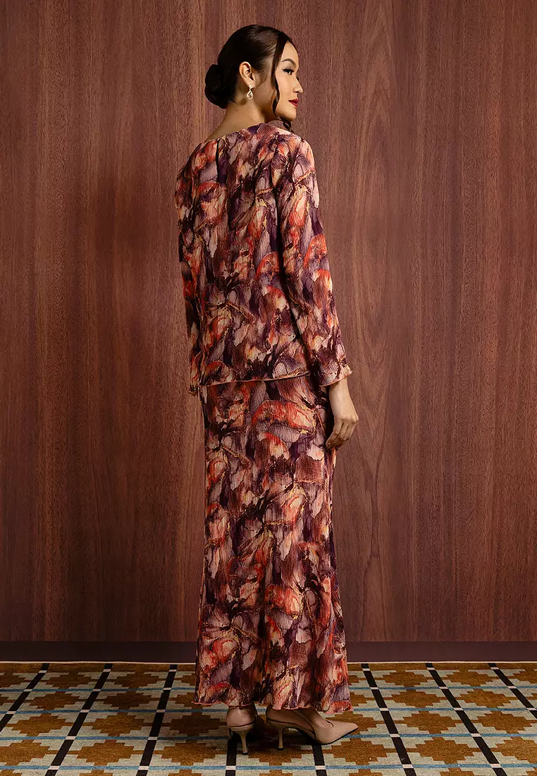 LILIAN PLEATED BABYDOLL KURUNG SET