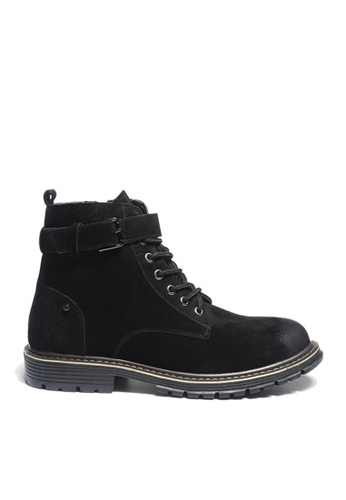 Twenty Eight Shoes black VANSA Stylish Leather Mid Boots VSM-B3320 29105SH8D37C73GS_1