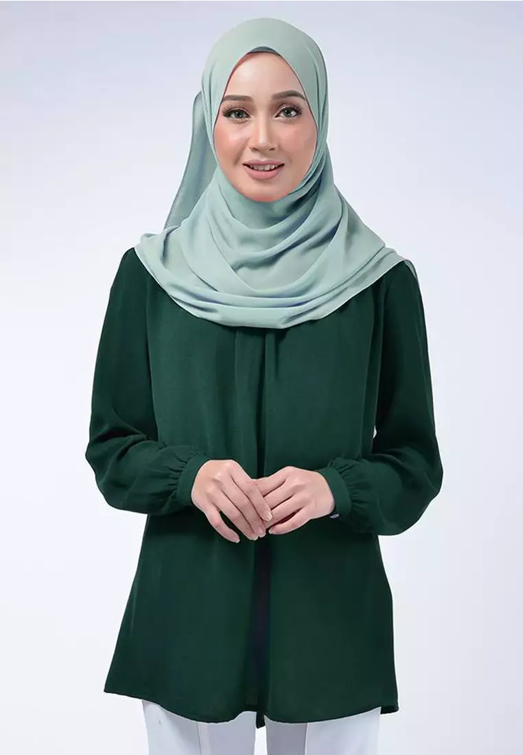 Lydia Blouse in Emerald Green