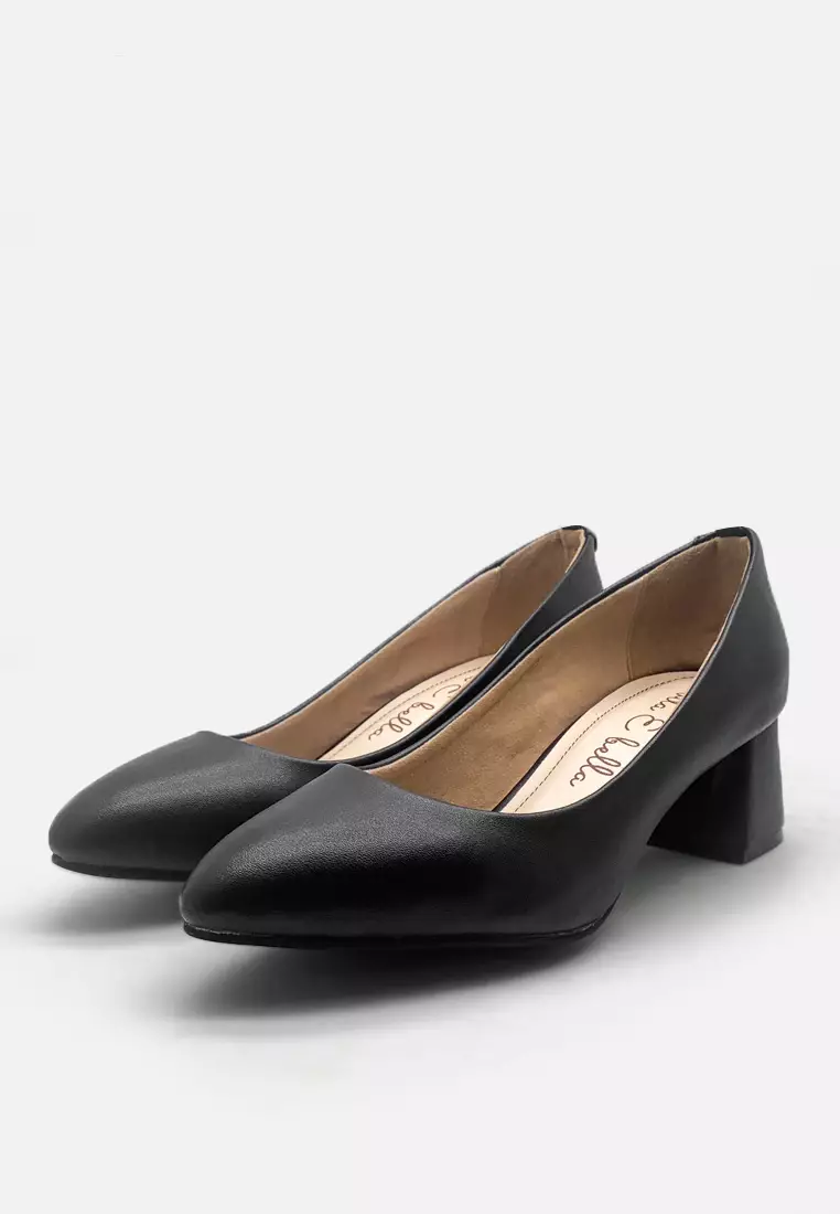 Sepatu Pumps Block Heels Wanita Pantofel Formal