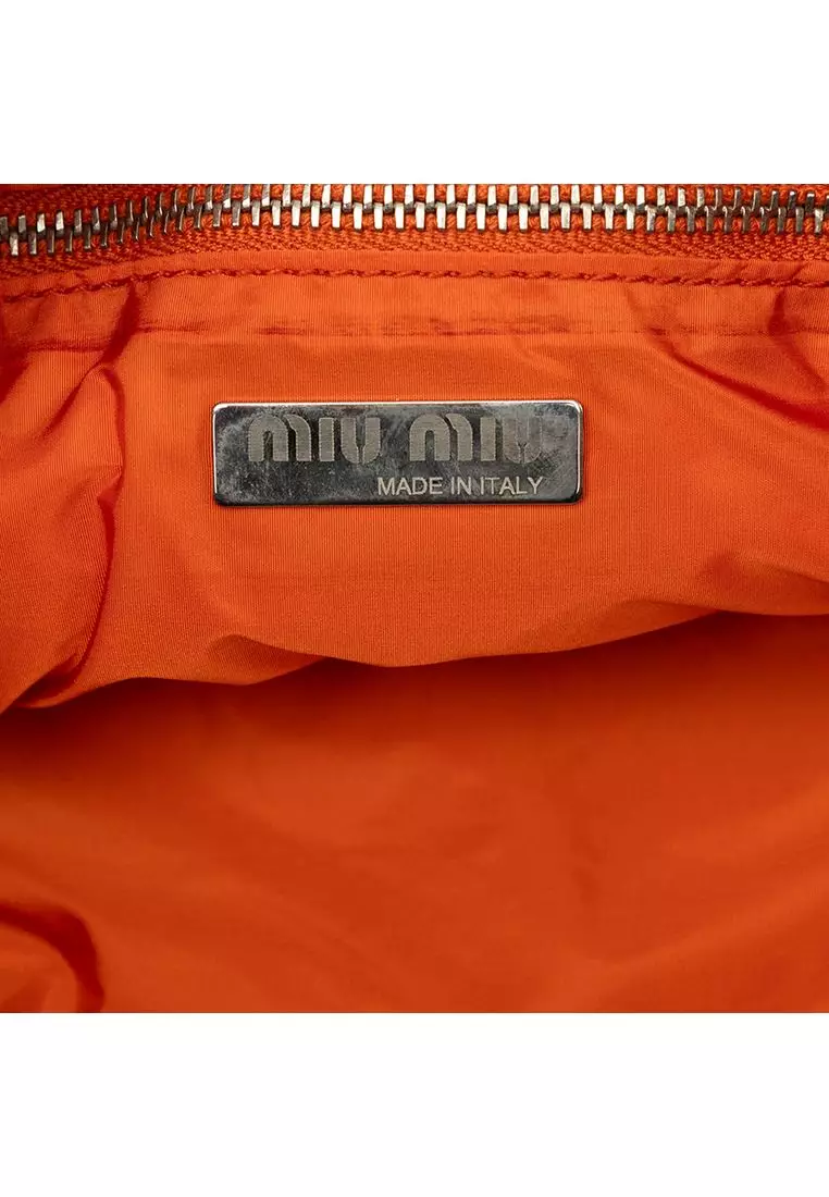 Pre-Loved Miu Miu Grained Leather Shoulder Bag