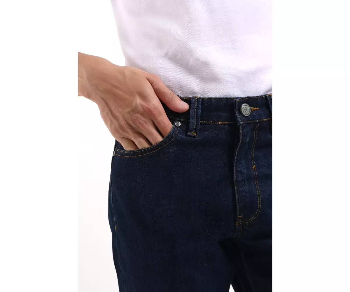 MANZONE Celana Panjang Pria Denim LOGAN 2 - NAVY