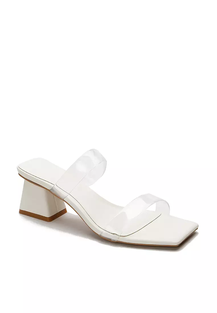 5CM Double Transparent Strap Sandals TE8398-5