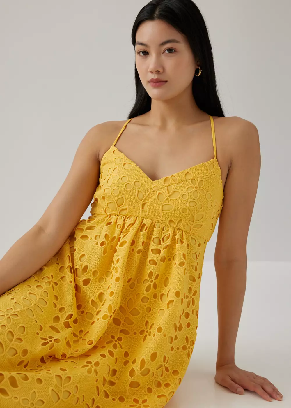 Jual Love, Bonito Marcy Crochet Cross Back Dress Original 2024 ZALORA