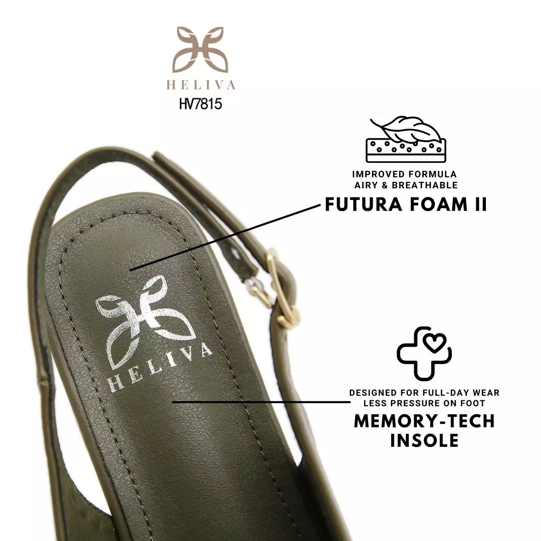 Heliva Enel Modern Loafer-Inspired Heels with Slingback Design & Iconic Bit Ornament HV7815