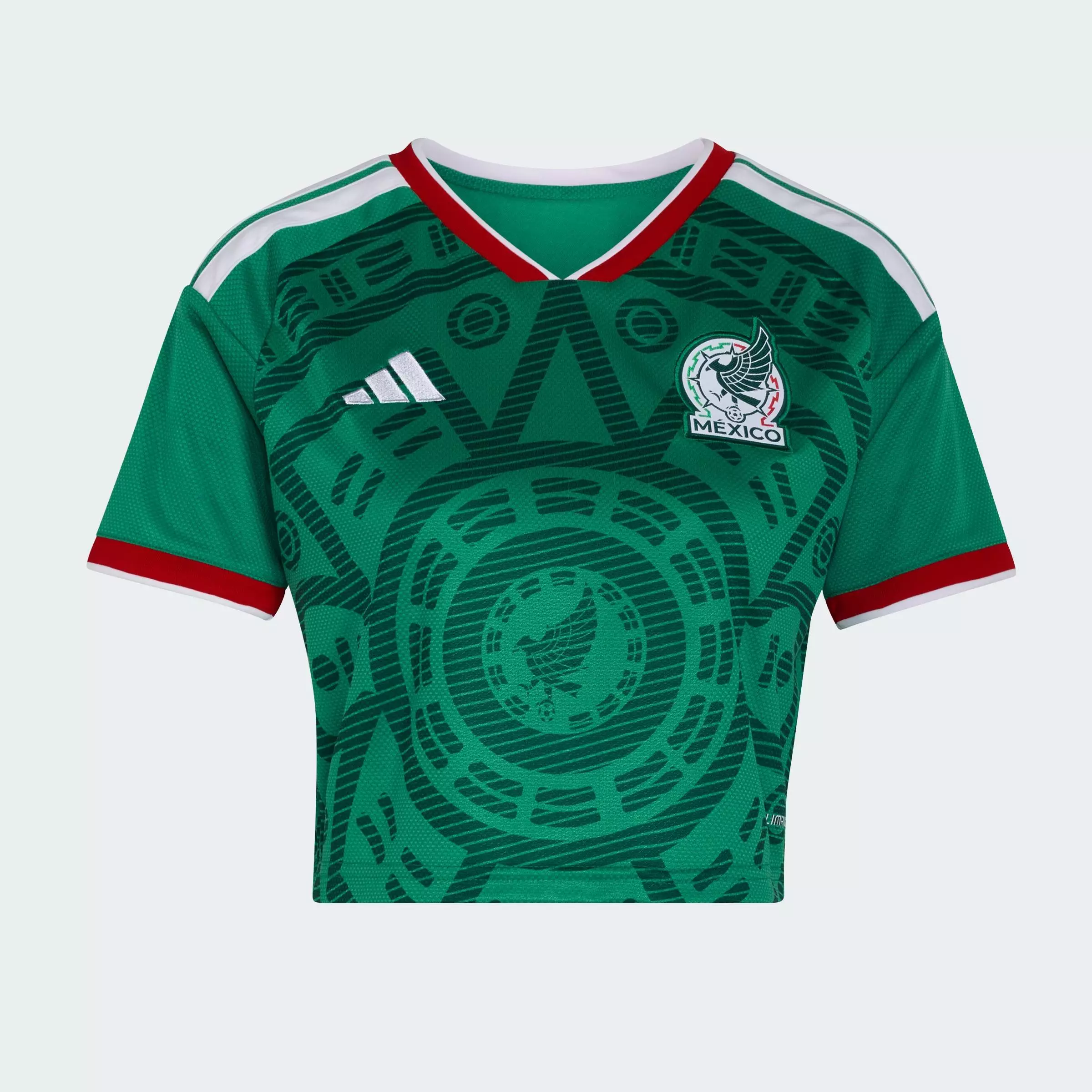 Buy ADIDAS Football Mexico 26 Home Cropped Jersey Women Green