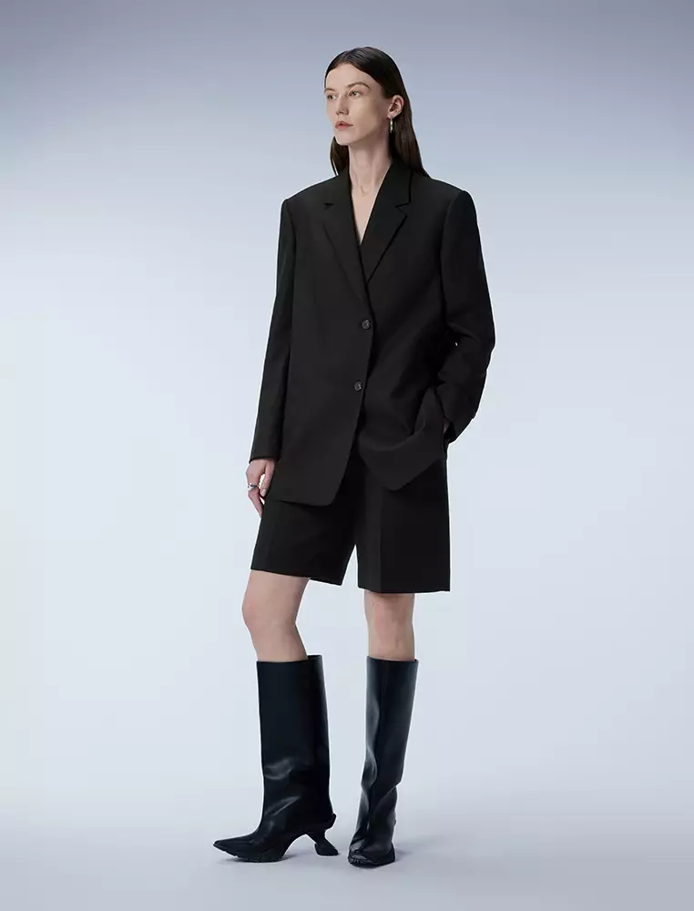 通勤气质中长款西服