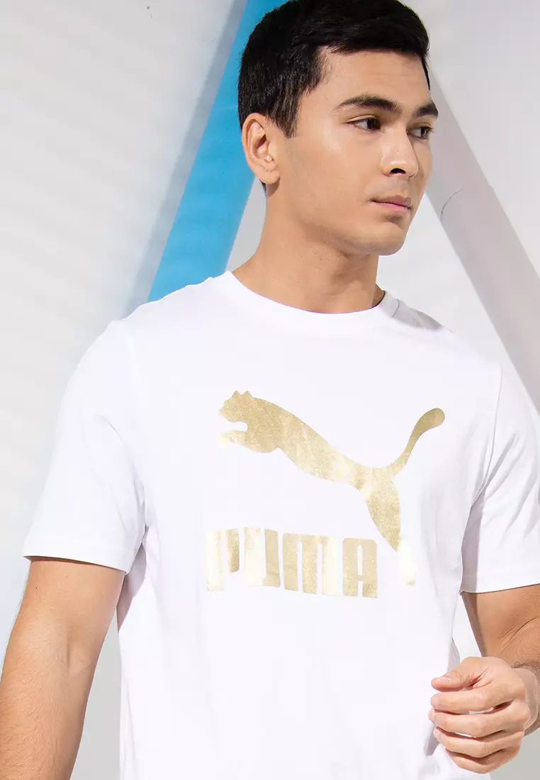 Buy PUMA Classics Logo Metallic Tee Online | ZALORA Malaysia