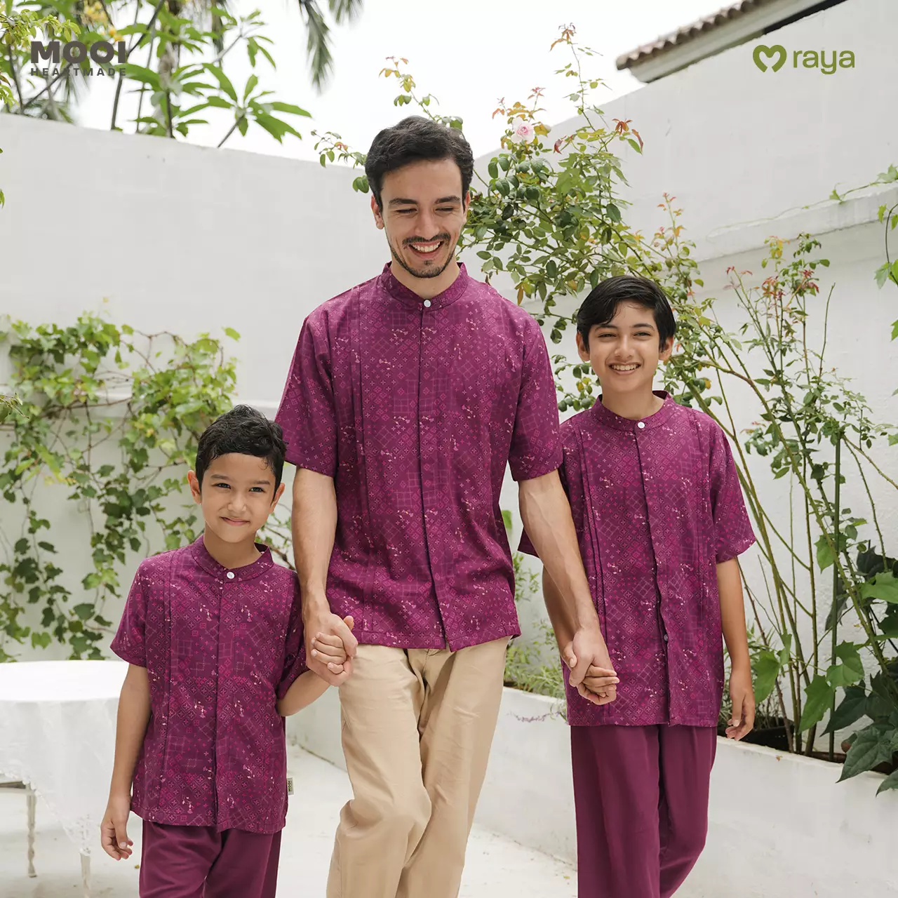 Mooi Atasan Pria Kemeja Pria Raya Collection Rashad Koko Adult Zeina Series - Deep Navy