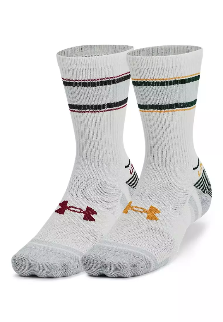 Under Armour Unisex UA Performance Tech SlipSpeed™ 2-Pack Crew Socks