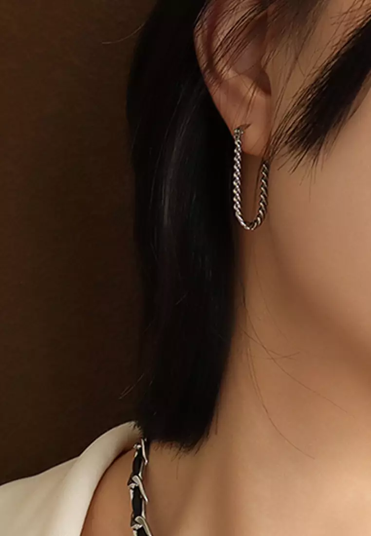 Gold dangle new arrivals earrings