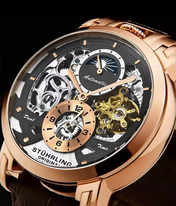 Jam Tangan Pria Automatic Stuhrling Menai 906-04 47mm