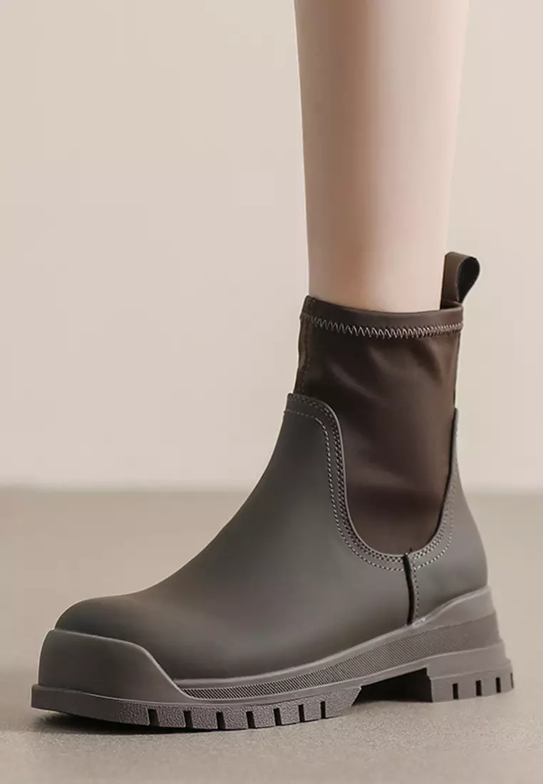 Microfiber Leather Martin Boots WW8888