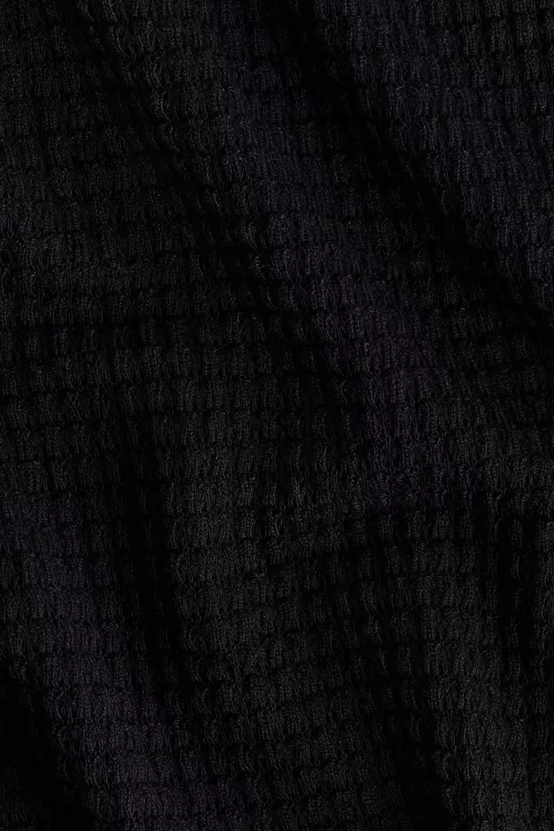 Batwing-sleeved jersey top