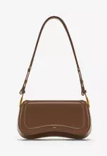 JW PEI Carly Saddle Bag - Acorn Brown Croc: Handbags