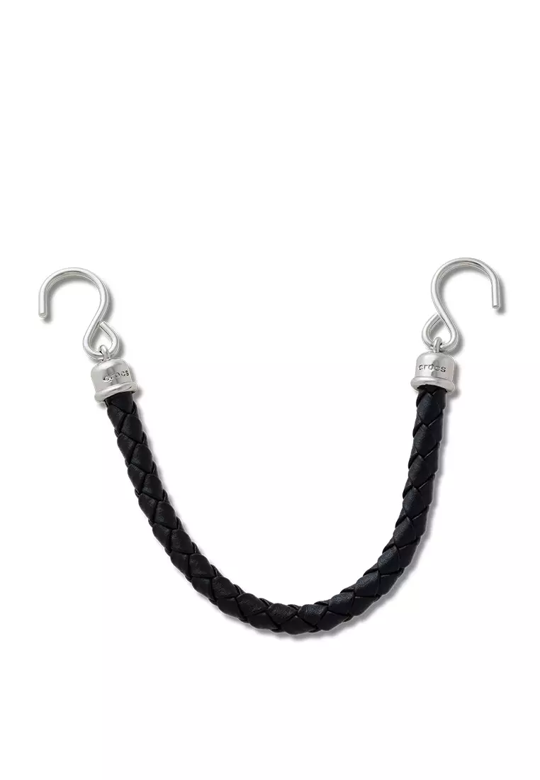 Buy CROCS Silver VG Leather Rivet Chain Online | ZALORA Malaysia