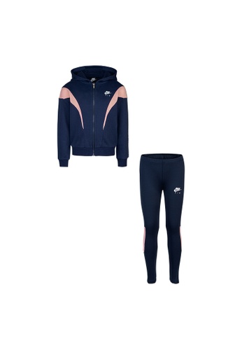 Nike blue Nike Girl's Full-Zip Jacket and Leggings (4 - 7 Years) - Midnight Navy 86A18KA5887CA1GS_1
