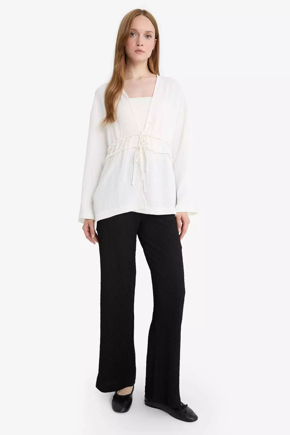 Relax Fit Wrap Trousers E3436Ax25Sm