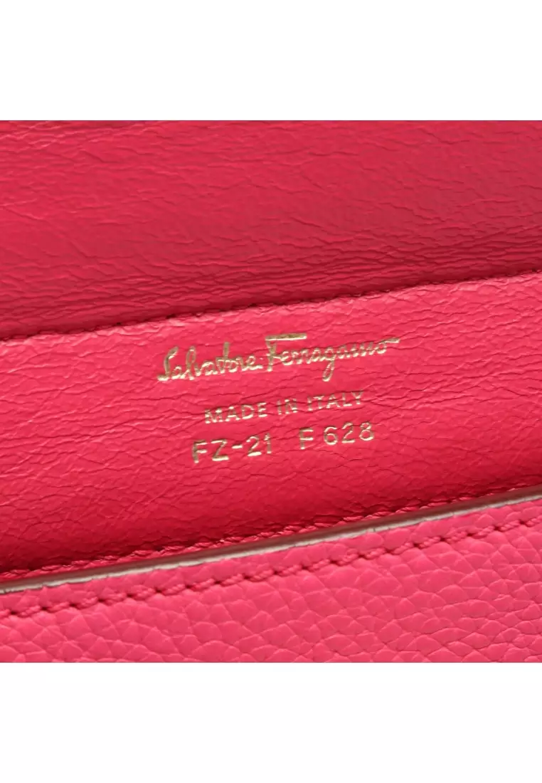 Pre-Loved Salvatore Ferragamo Sofia Gancini 2WAY Handbag leather pink