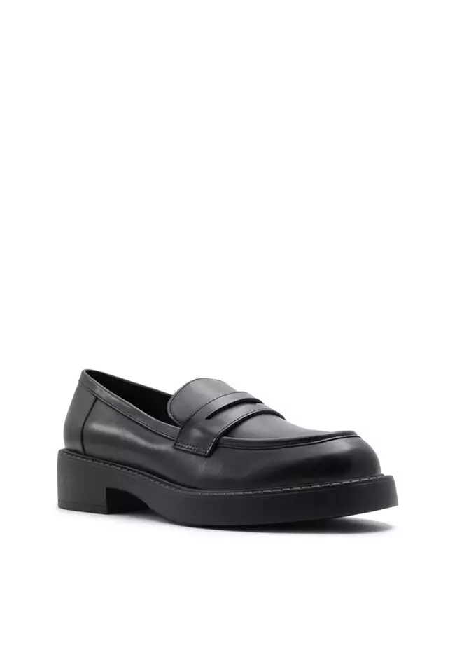 Aldo black loafers online