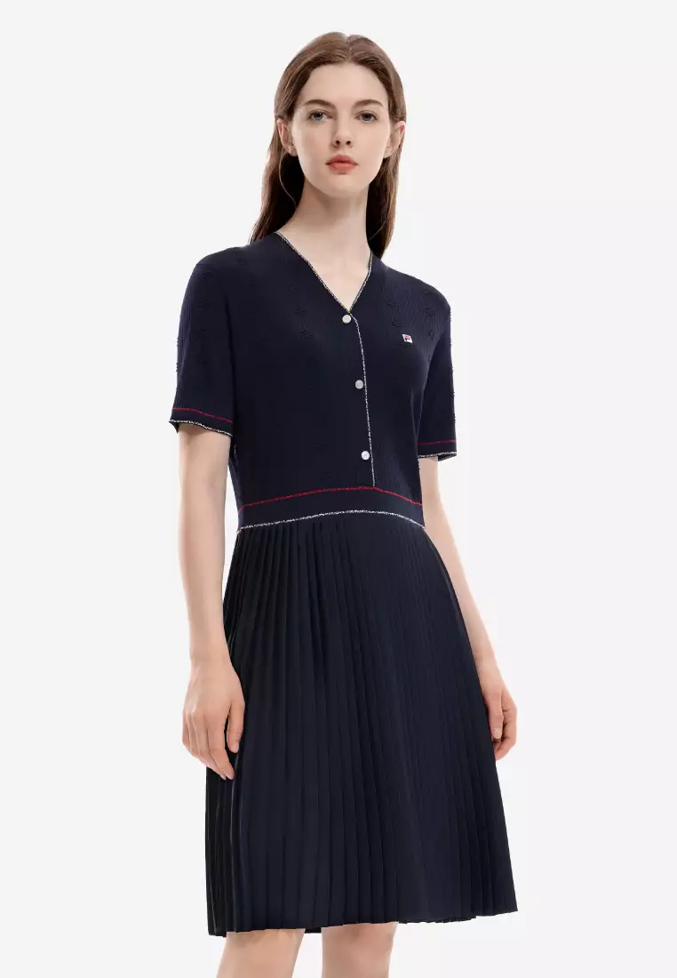 Denim Patchwork Bustier & Asymmetrical Skirt Set