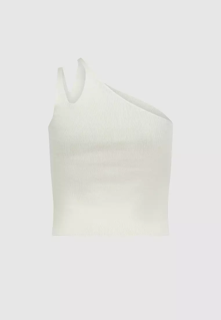 Belle & Bloom Symphony Double Strap Knit Crop in Cream