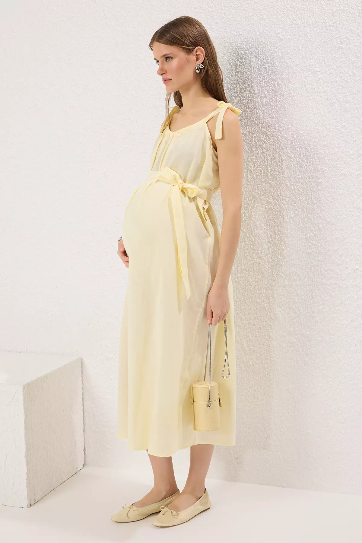 Buy Trendyol Yellow Maternity/Nursing Suitable Strappy Waist Tie