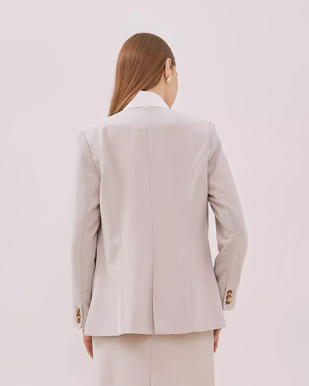WOMEN'S FORMAL CREAM LONG SLEEVED BLAZER