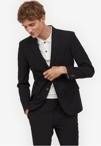 H&m black and white jacket clearance