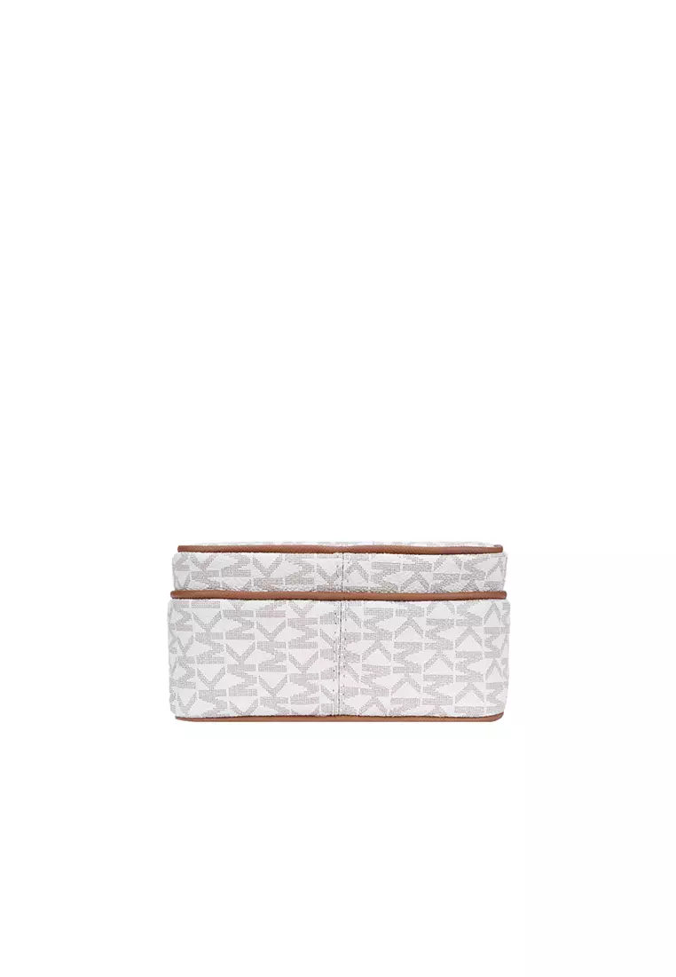 Jet Set Travel Medium Logo Crossbody Bag In Vanilla 35F1GTVC2B