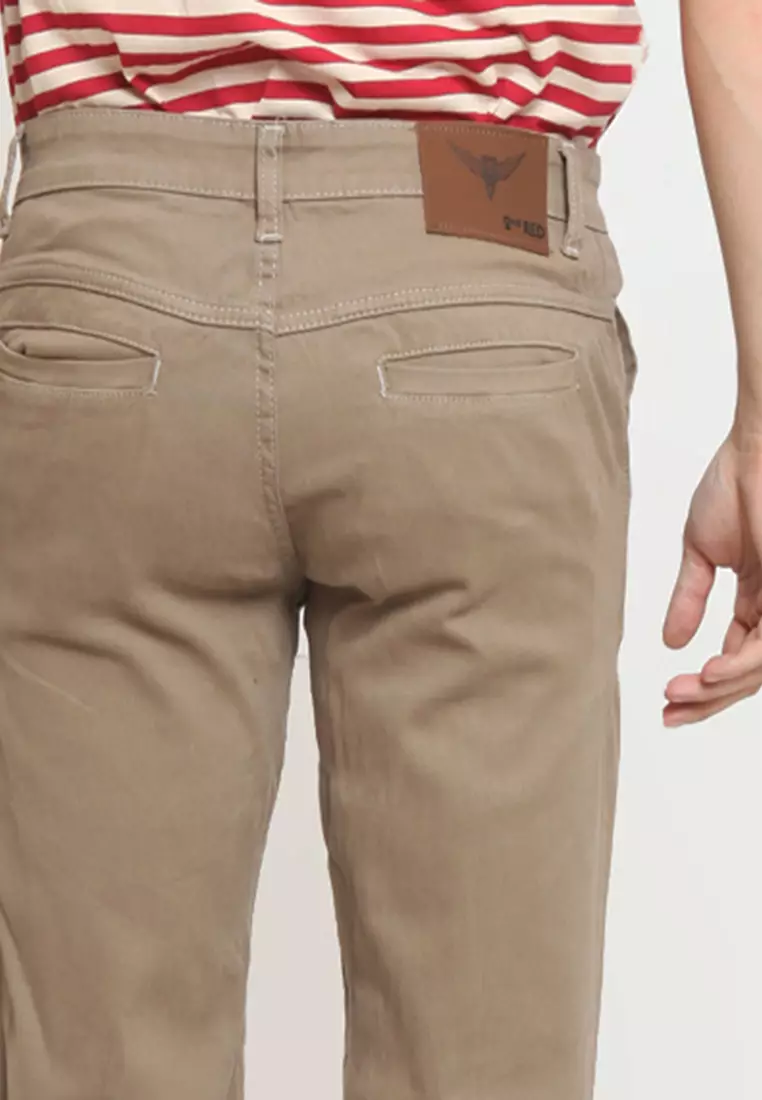 2Nd RED Long Pants Chinos Slim Fit Premium Quality ZA525