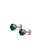 Her Jewellery green and gold Birth Stone Earrings (May, Rose Gold) - Made with premium grade crystals from Austria FAAE0AC46920B9GS_2