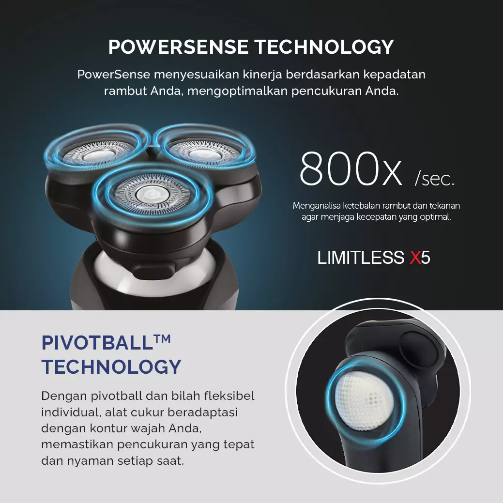 Remington X5 Limitless X Rotary Shaver XR1755