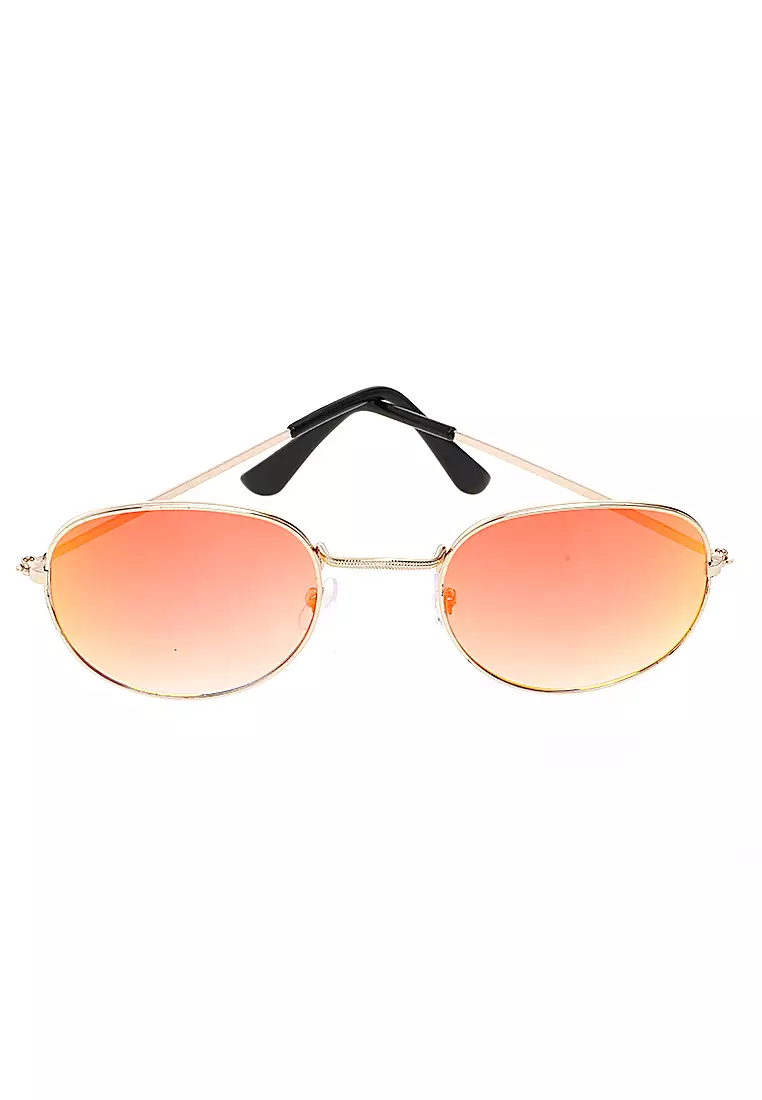 Mackenzie Kacamata Aviator Polarized Lens Sunglasses UV Protection Frame Material Metal ORIGINAL - Gold Red